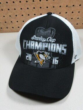 47 Brand mens charcoal an gray Pittsburgh Penguins 2016 NHL champs snapback